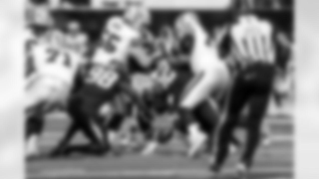 OLB Odafe Oweh (98) and OLB Khalil Mack (52)