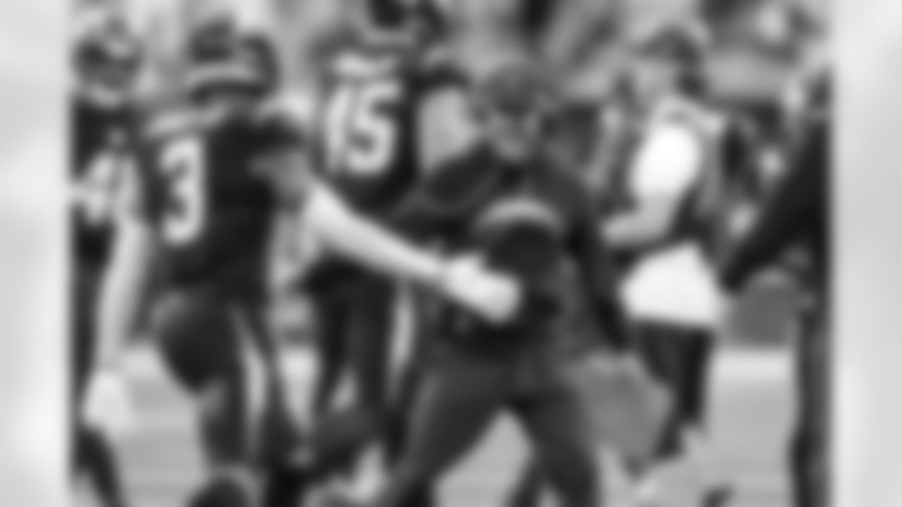 S Derwin James Jr. (3) and Defensive Coordinator Jesse Minter