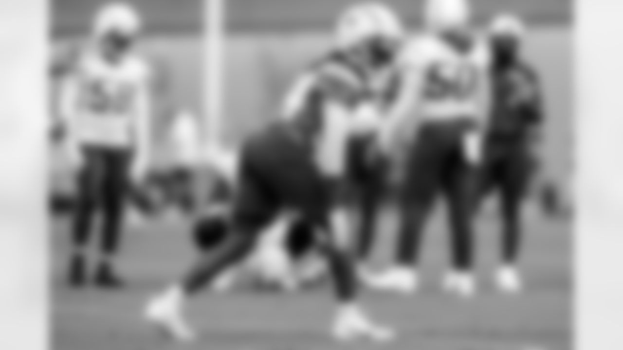 The Los Angeles Chargers practice on Thursday, September 18, 2025 at The Bolt in El Segundo, CA.