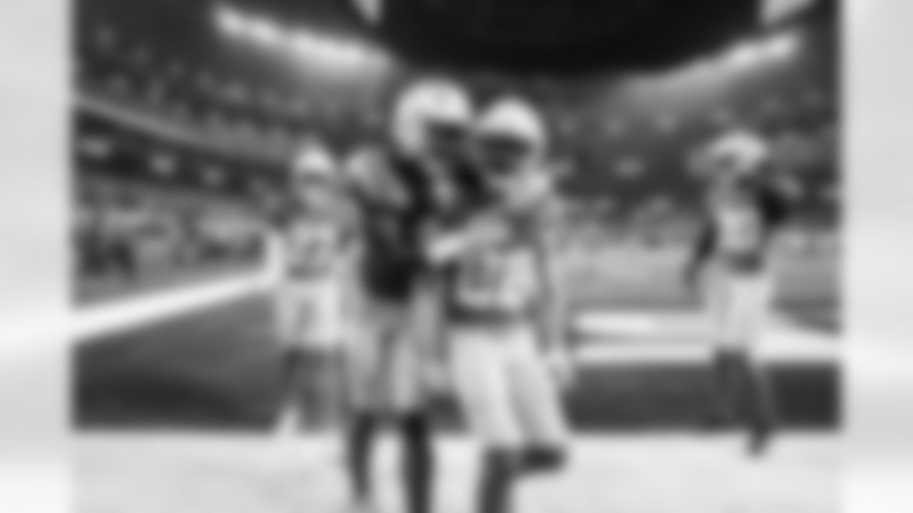 S Derwin James Jr. (3) and CB Donte Jackson (26)