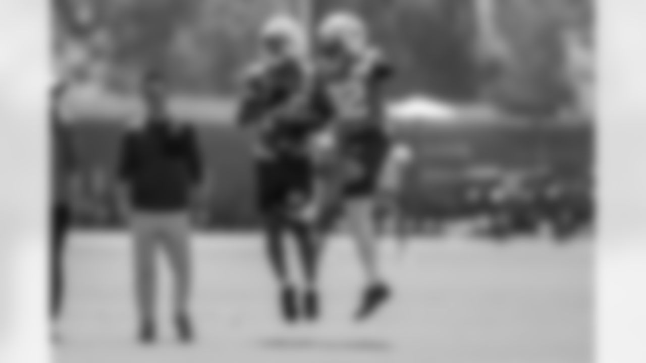 The Los Angeles Chargers practice at Training Camp on Tuesday, August 19, 2025 at The Bolt in El Segundo, CA.