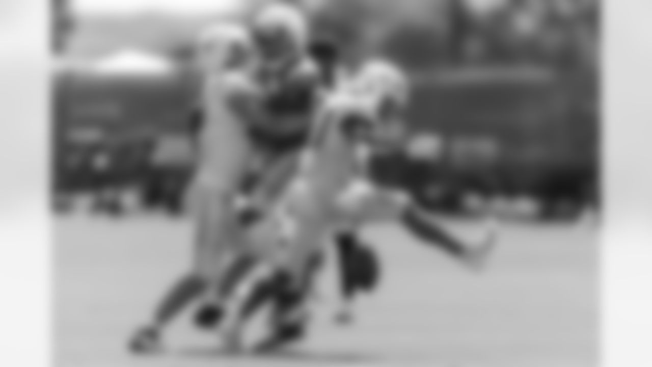 The Los Angeles Chargers practice at Training Camp on Monday, August 18, 2025 at The Bolt in El Segundo, CA.