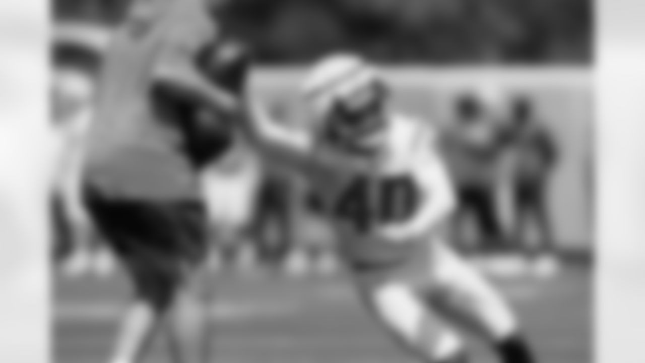 The Los Angeles Chargers hold Rookie Mini-Camp on Friday, May 10, 2024 at Hoag Performance Center in Costa Mesa, CA.