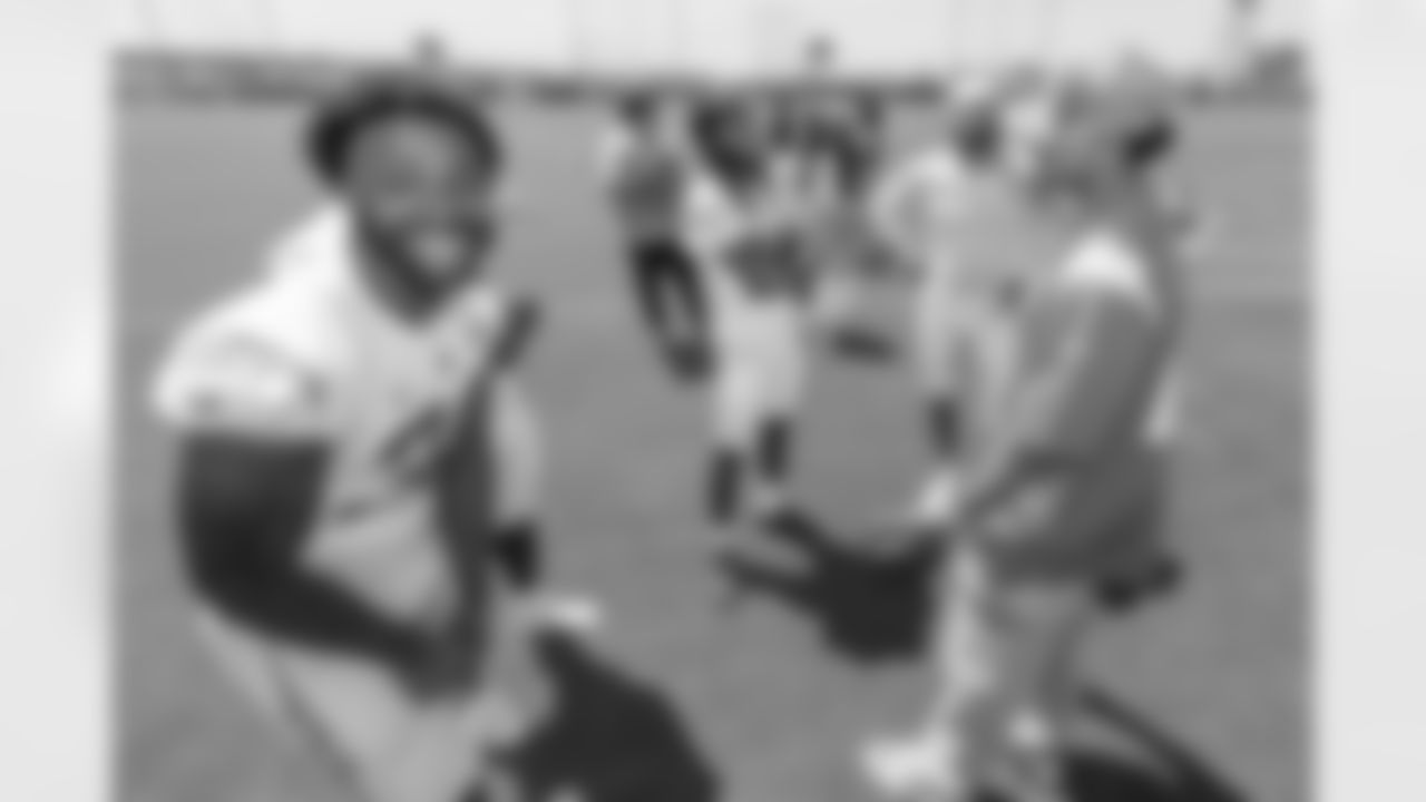 The Los Angeles Chargers practice at Training Camp on Thursday, July 17, 2025 at The Bolt in El Segundo, CA.