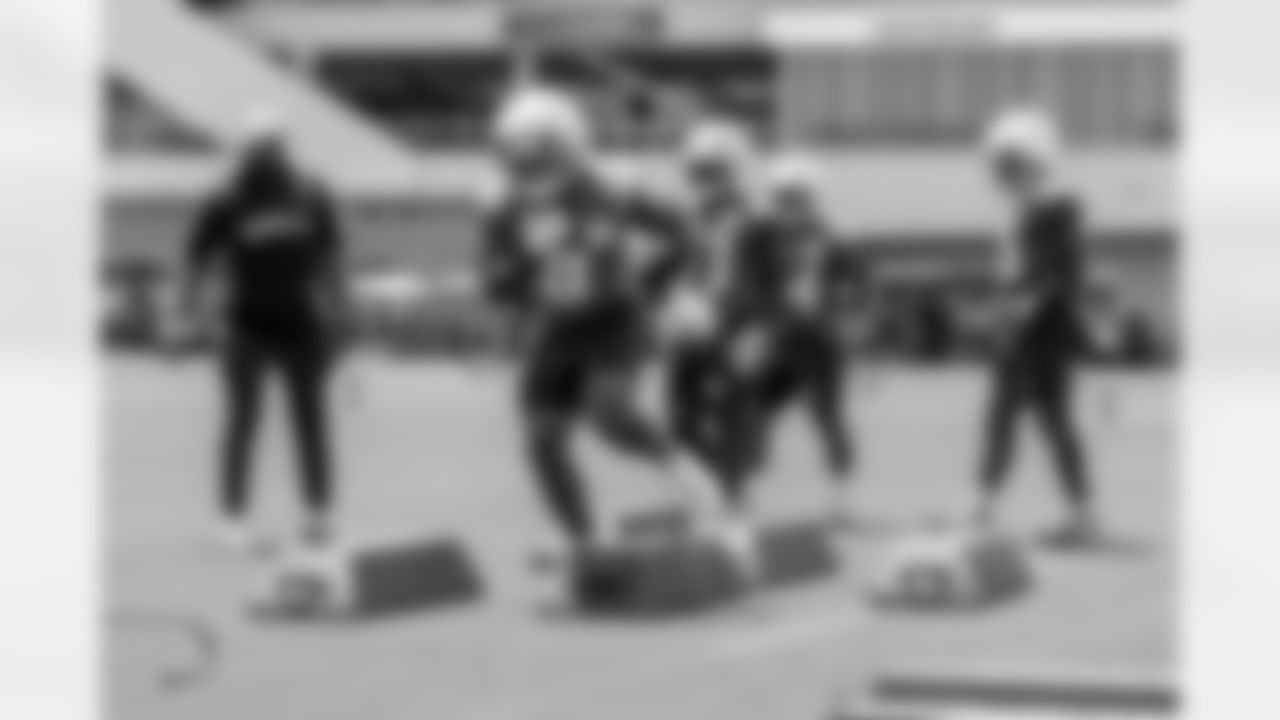 The Los Angeles Chargers practice at Training Camp on Monday, August 4, 2025 at The Bolt in El Segundo, CA.