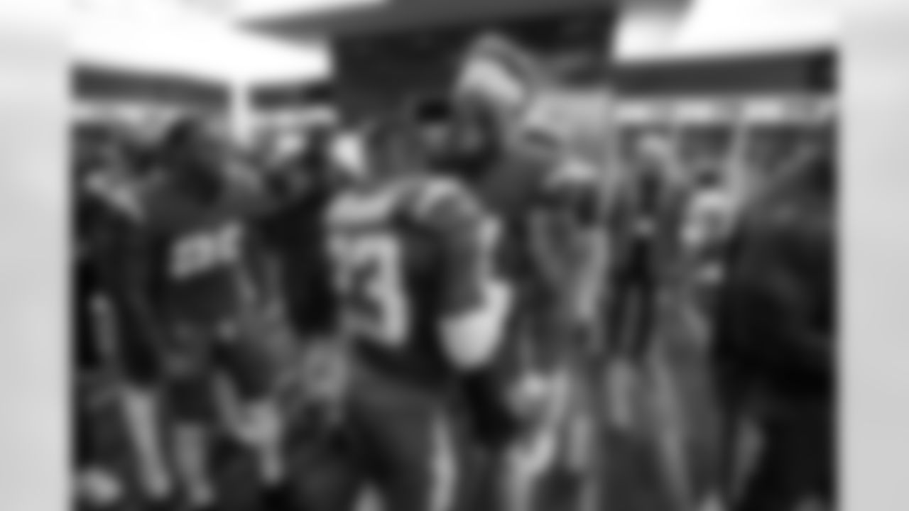 S Tony Jefferson (23) and DL Scott Matlock (44)