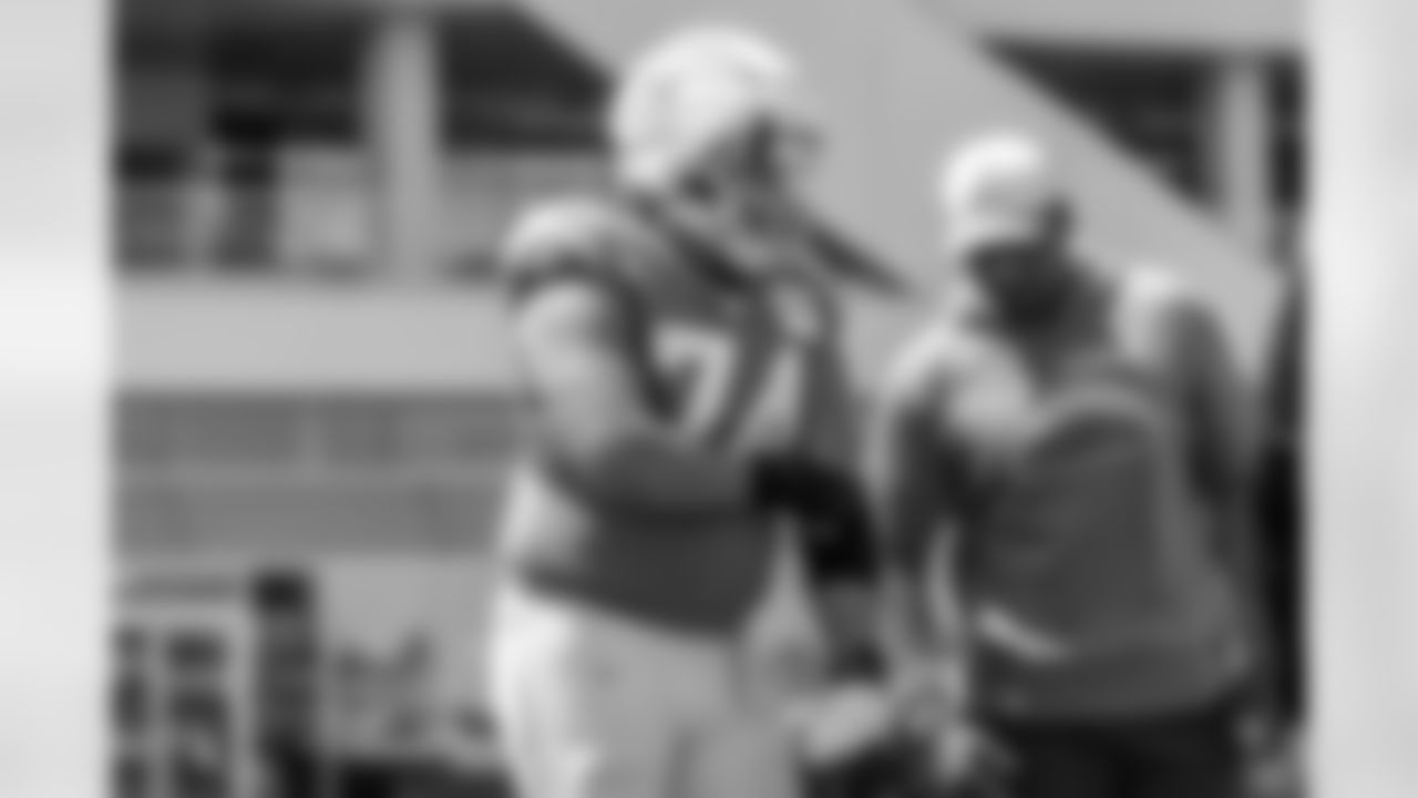 The Los Angeles Chargers practice on Wednesday, August 27, 2025 at The Bolt in El Segundo, CA.
