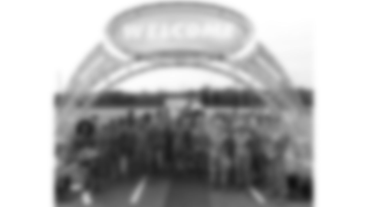 Service members from the Whiteman U.S. Air Force Base during day 1 of the Season Ticket Member First Look Event on Tuesday June 17, 2025 in Kansas City, MO.
