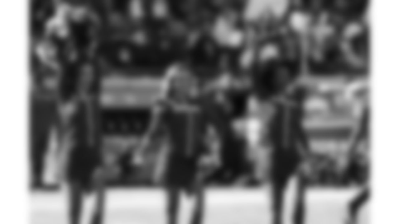 Kansas City Chiefs Cheerleaders before a week 12 NFL football game against the Indianapolis Colts, Sunday, November 23, 2025 in Kansas City, MO.