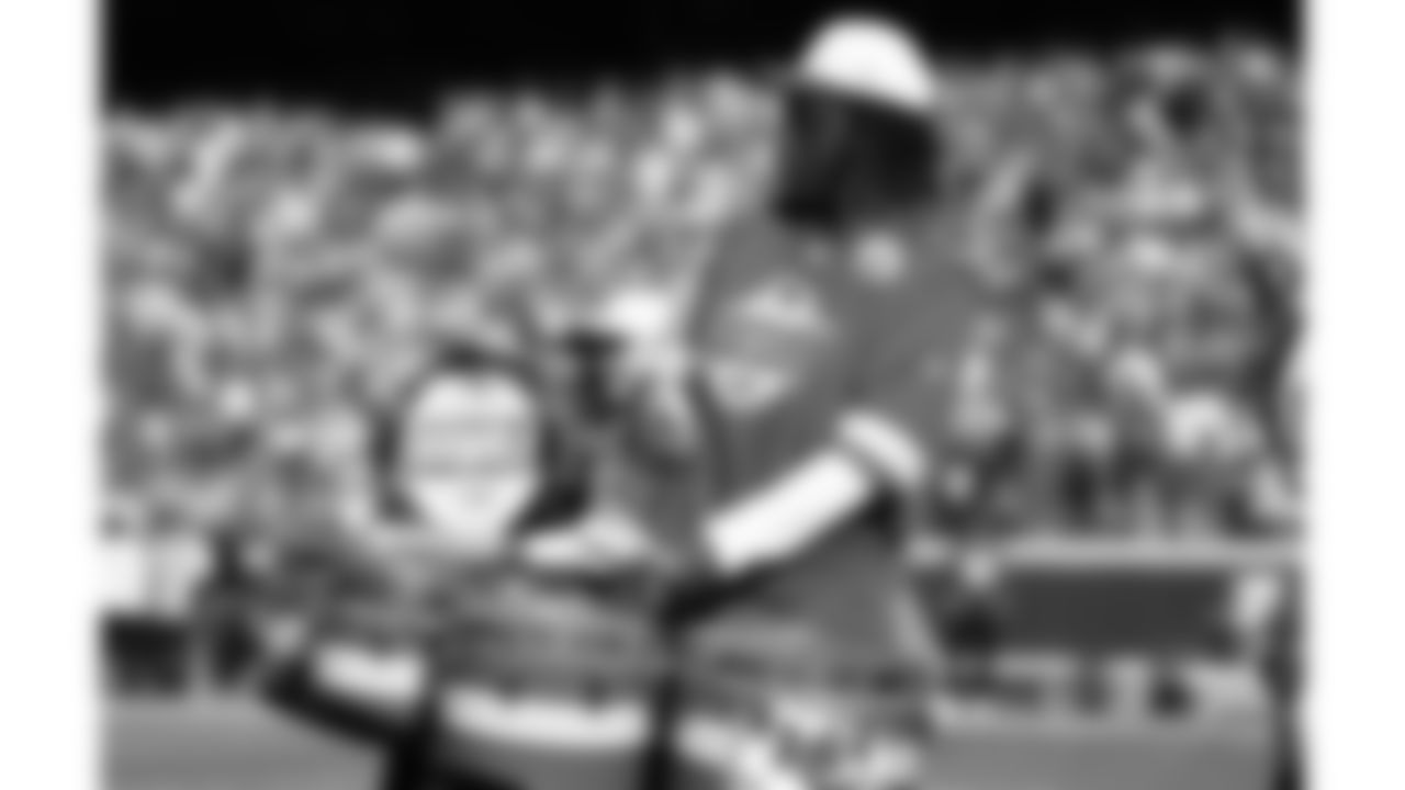 Rumble before a week 12 NFL football game against the Indianapolis Colts, Sunday, November 23, 2025 in Kansas City, MO.