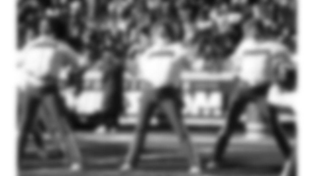 Kansas City Chiefs Cheerleaders perform during a week 15 NFL Football game against the Los Angeles Chargers on Sunday, December 14, 2025 in Kansas City, MO.