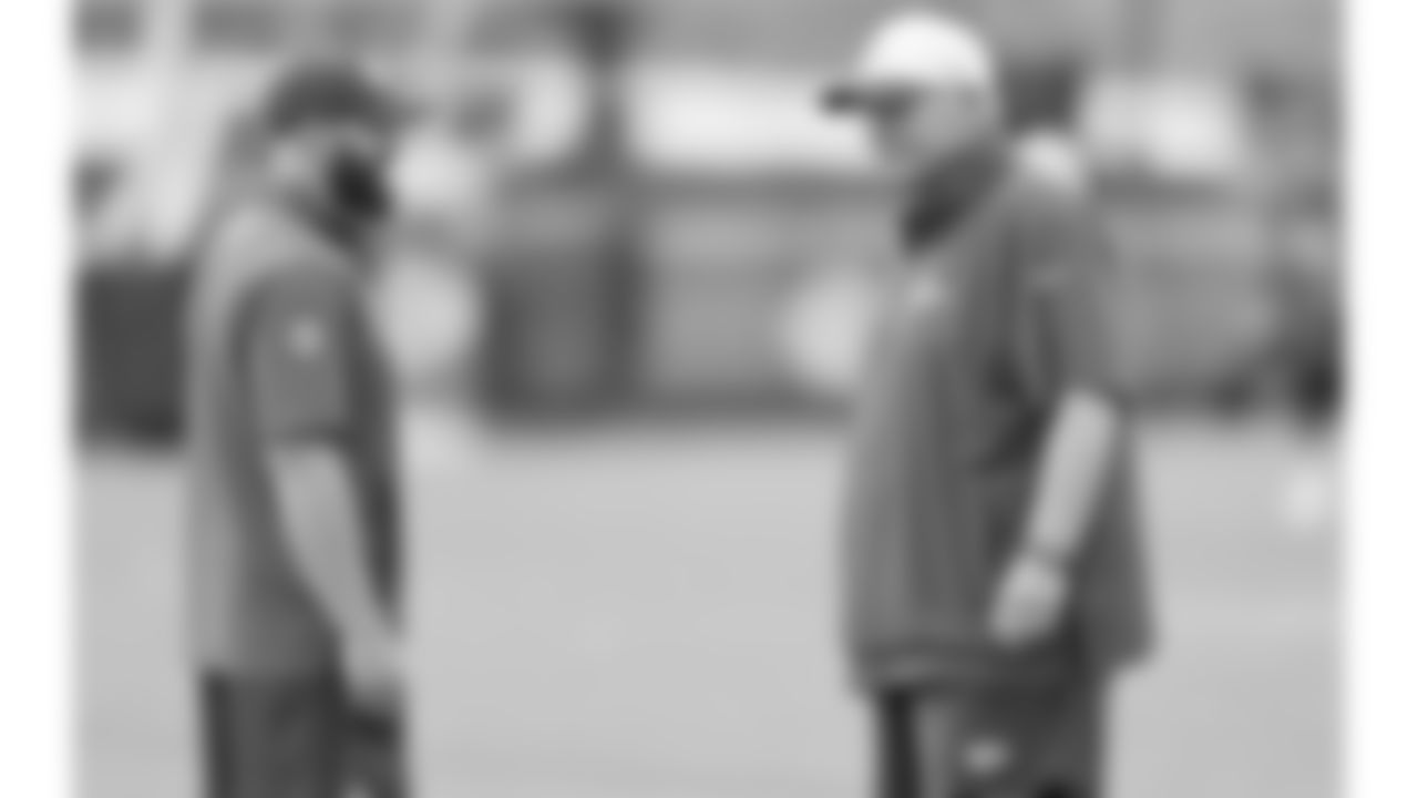 Kansas City Chiefs Head Coach Andy Reid and Assistant Strength and Conditioning Coach Spencer Reid during phase 3 of OTAs on Thursday June 12, 2025 in Kansas City, MO.