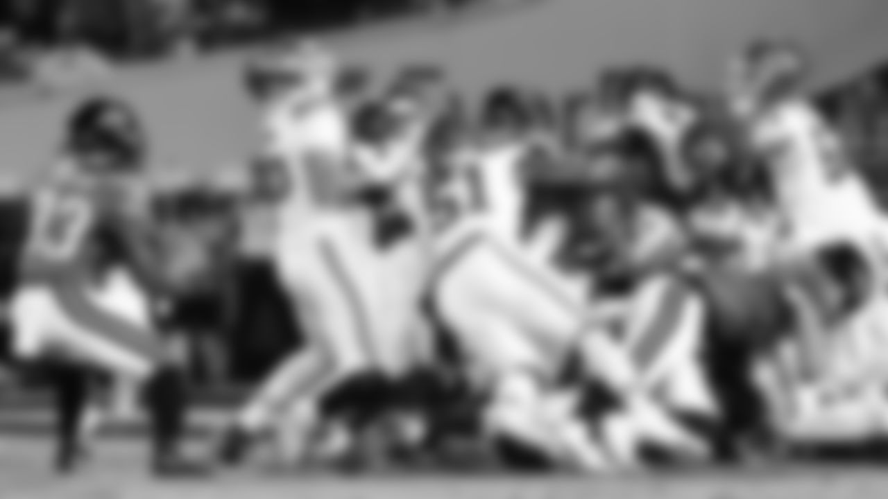 Kansas City Chiefs defensive end George Karlaftis (56) recovers the fumble by Jacksonville Jaguars quarterback Trevor Lawrence (16) during the week 5 NFL football game, Monday, October 6, 2025 in Jacksonville, FL.