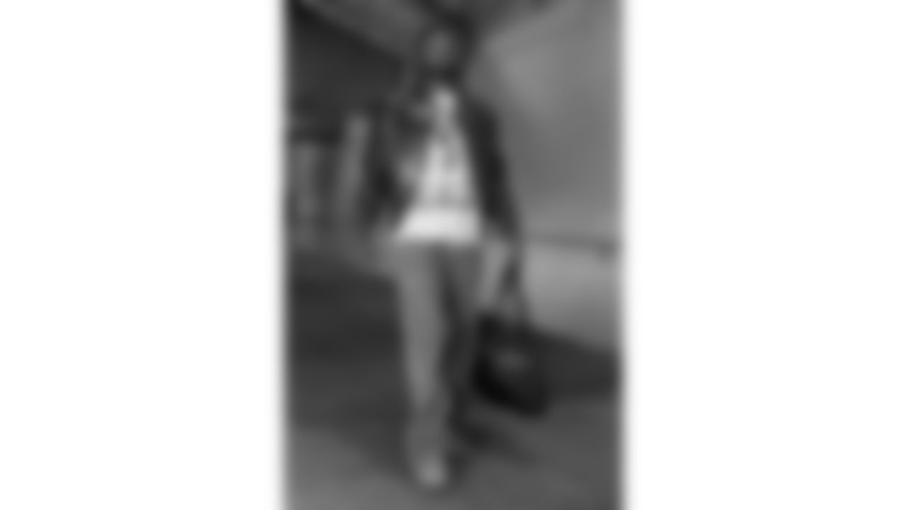 Kansas City Chiefs cornerback Kristian Fulton (8) arrives at Nissan Stadium prior to a week 16 NFL Football game against the Tennessee Titans on Sunday, December 21, 2025 in Nashville, Tennessee.