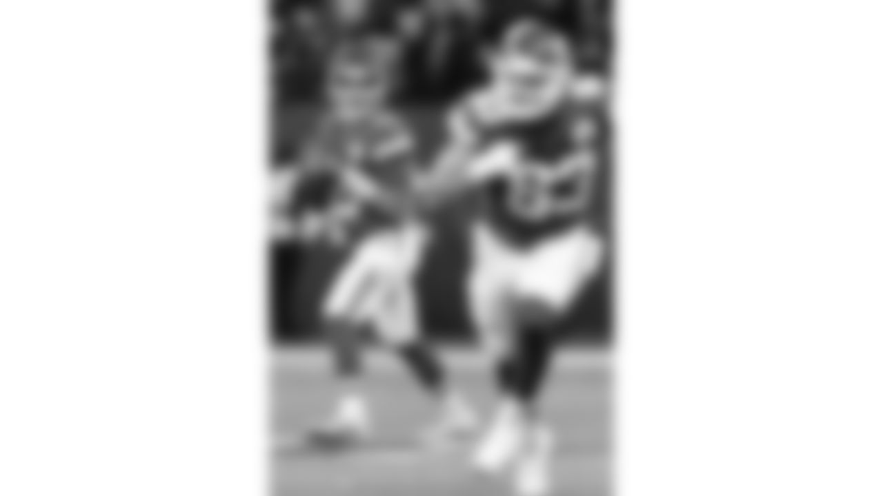 Kansas City Chiefs quarterback Patrick Mahomes (15) in action during the regular season Week 9 NFL Football Game on Sunday, November 5, 2023 at Deutsche Bank Park in Frankfurt, Germany.