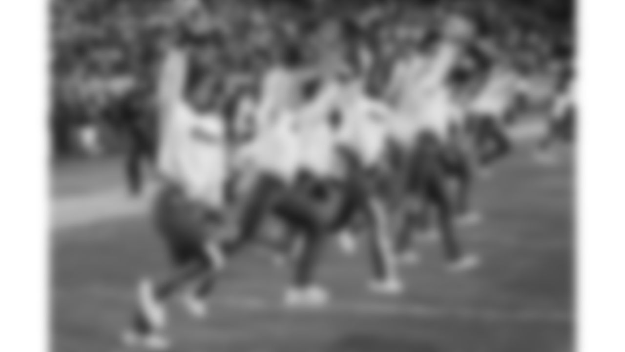 Kansas City Chiefs Cheerleaders perform on the field prior to a week 14 NFL Football game against the Houston Texans on Sunday, December 7, 2025 in Kansas City, MO.