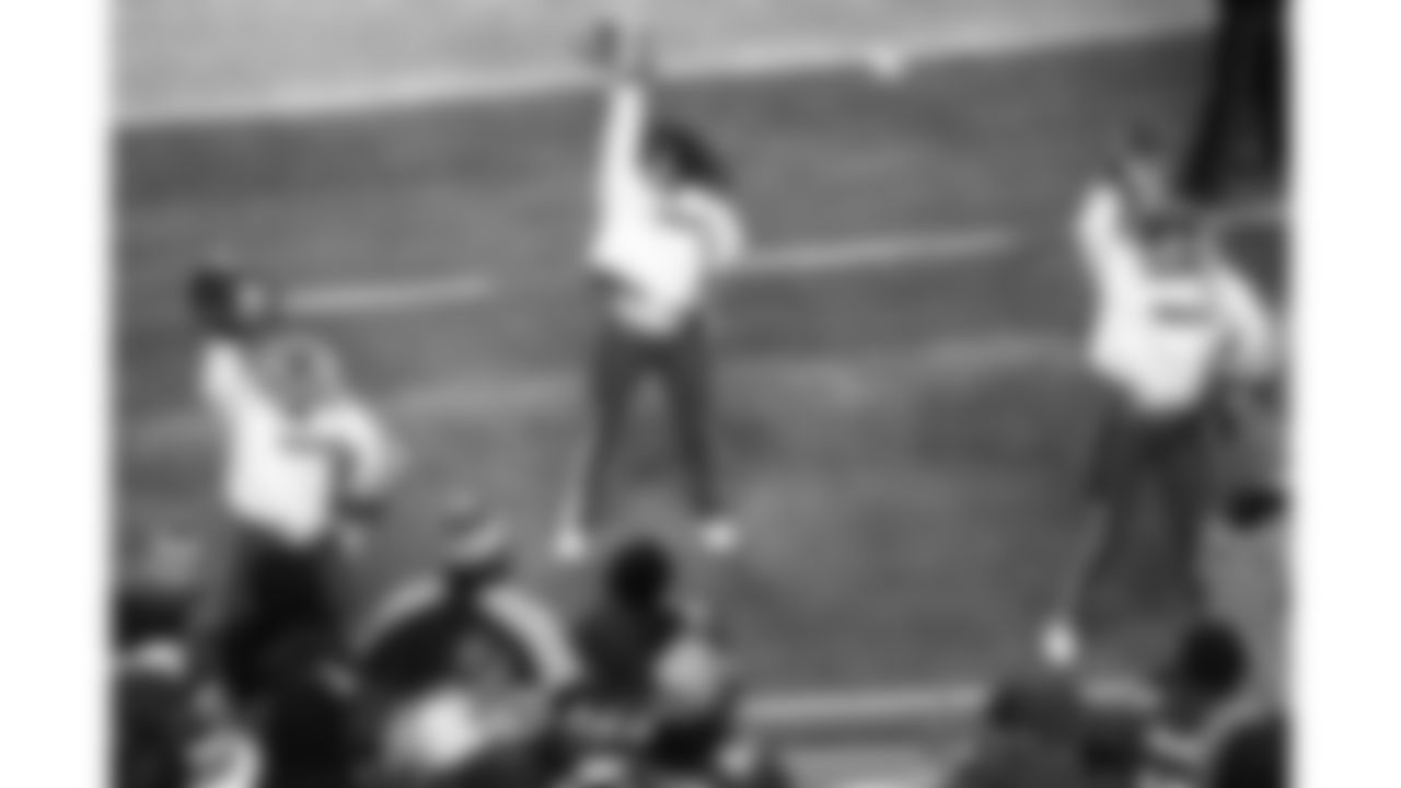 Kansas City Chiefs Cheerleaders perform during a week 14 NFL Football game against the Houston Texans on Sunday, December 7, 2025 in Kansas City, MO.