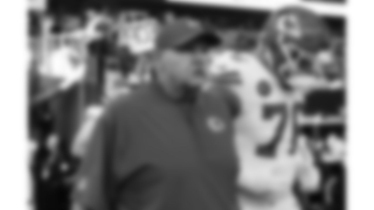 Kansas City Chiefs Head Coach Andy Reid prior to a week 13 NFL football game against the Dallas Cowboys on Thursday, November 27, 2025 in Arlington, TX.