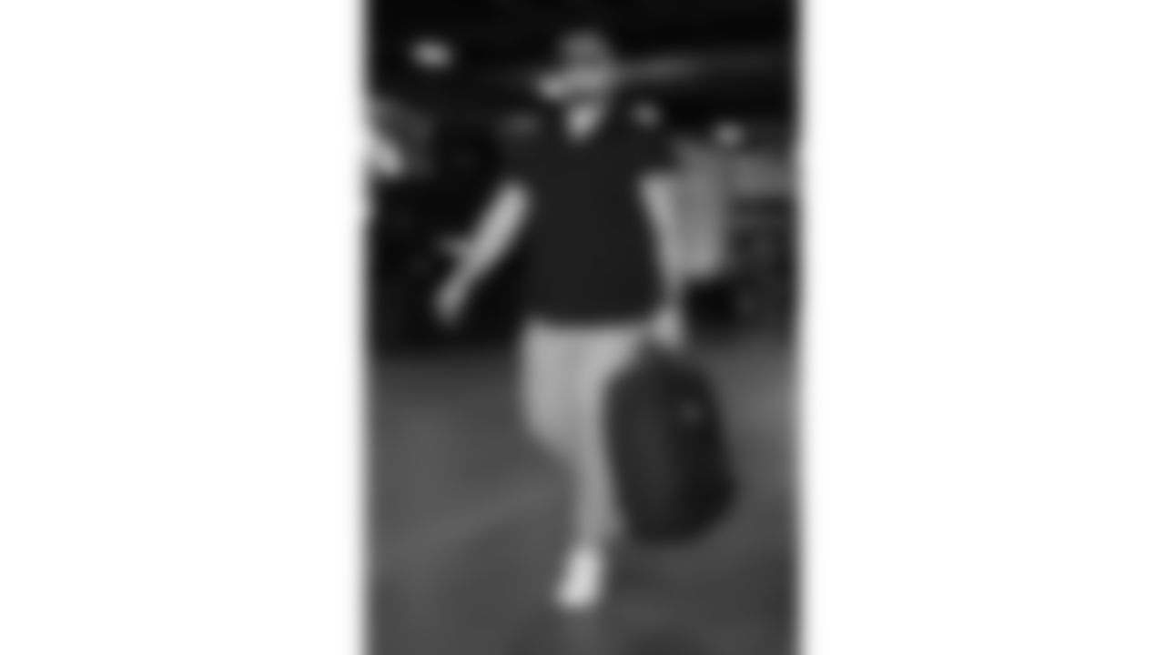 Kansas City Chiefs center Creed Humphrey (52) arrives prior to a week 11 NFL Football game against the Denver Broncos on Sunday, November 16, 2025 in Denver, Colorado.