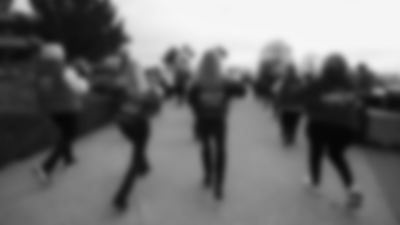 Kansas City Chiefs Alumni Cheerleaders in the pregame parade prior to a week 12 NFL Football game against the Indianapolis Colts on Sunday, November 23, 2025 in Kansas City, MO.