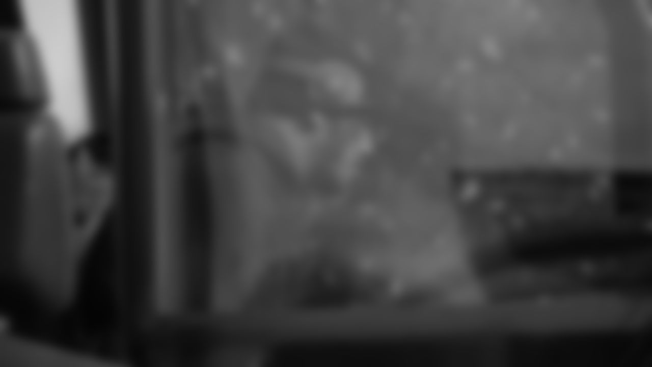 Kansas City Chiefs tackle Kingsley Suamataia (76) travels for a week 16 matchup with the Tennessee Titans Saturday December 20, 2025.