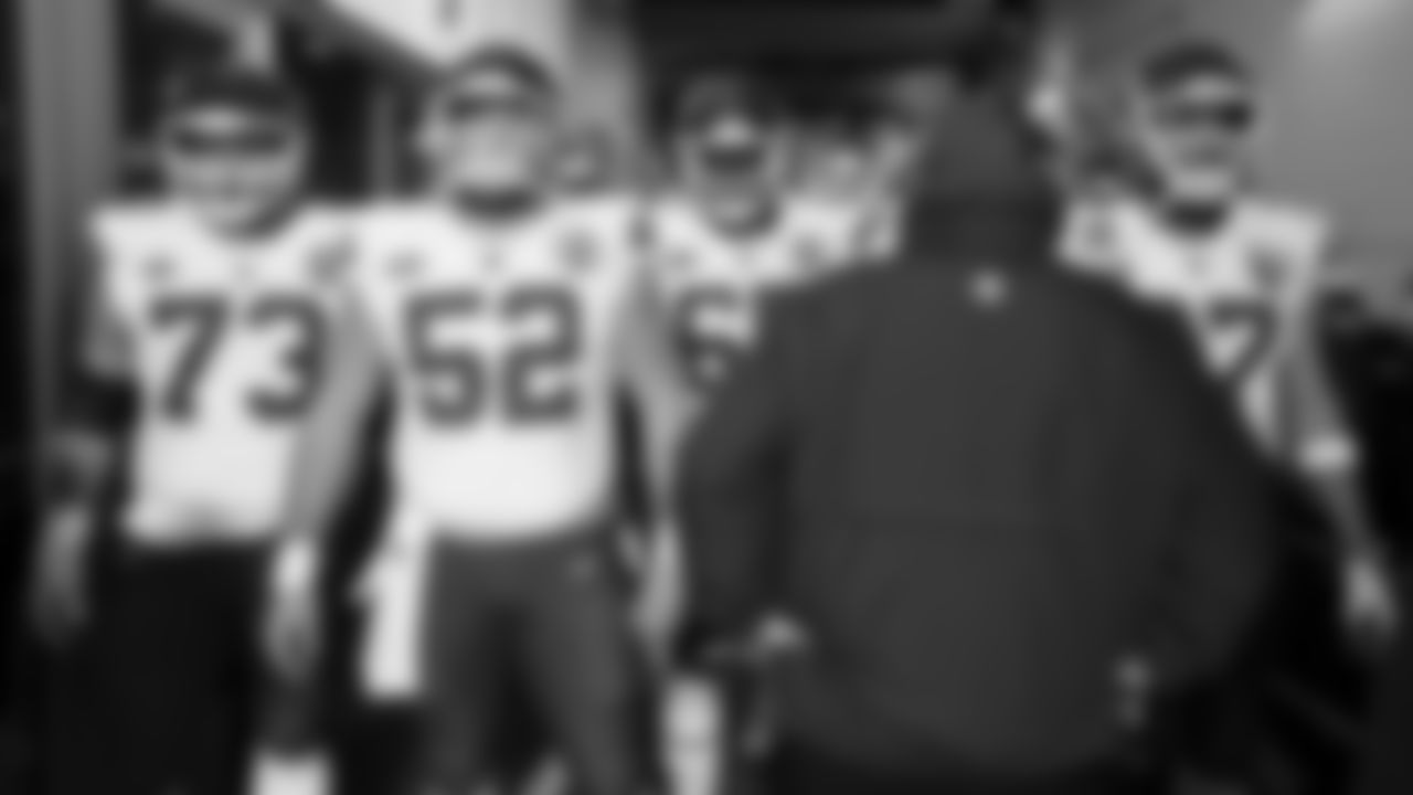 Kansas City Chiefs prior to the AFC Championship Game against the Baltimore Ravens on Sunday, January 28, 2024 in Baltimore.