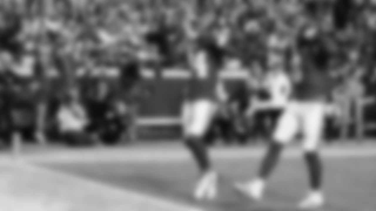 Kansas City Chiefs running back Brashard Smith (24) celebrates his touchdown during an NFL week 17 matchup against the Denver Broncos, Thursday, December 25, 2025.