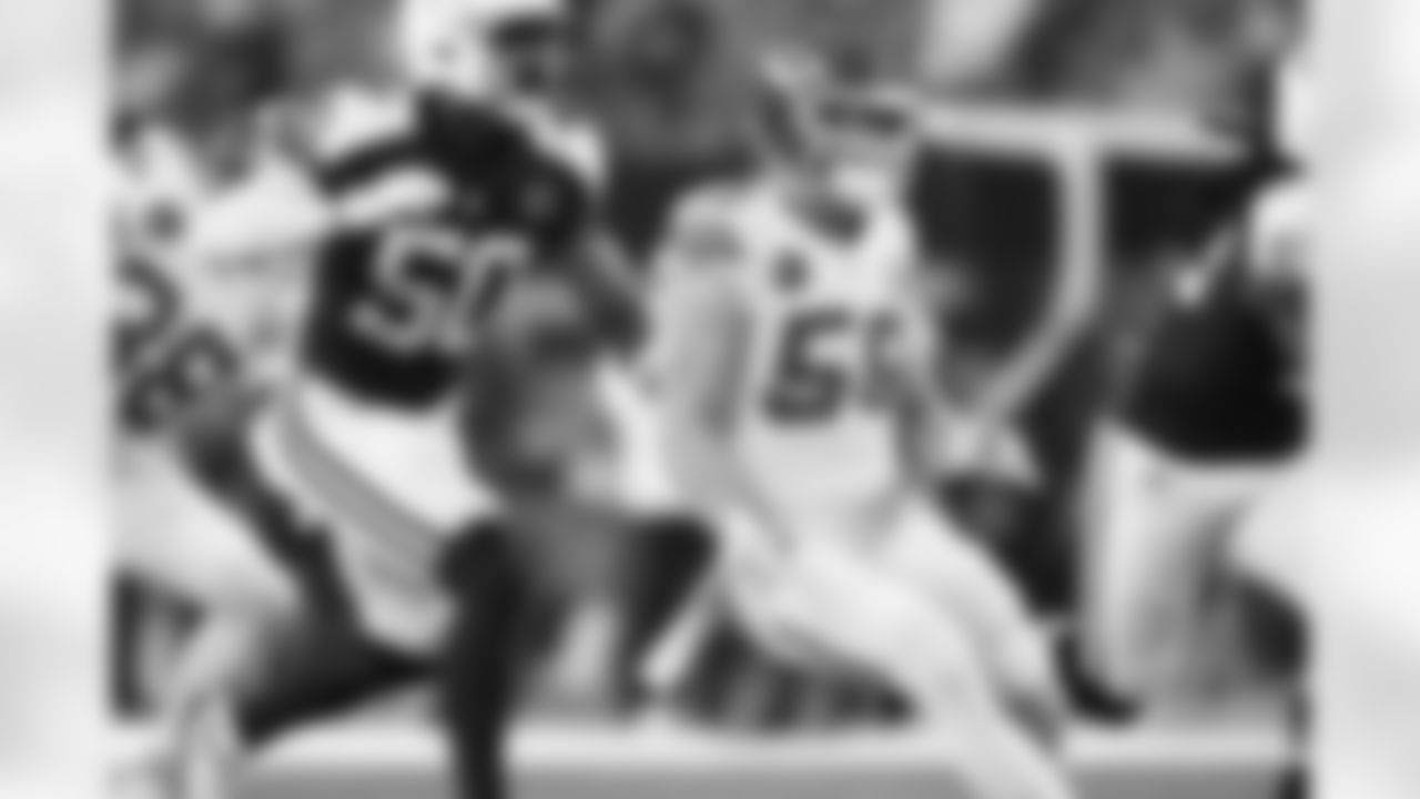 Kansas City Chiefs linebacker Cooper McDonald (59) during a week 13 NFL football game against the Dallas Cowboys on Thursday, November 27, 2025 in Arlington, TX.