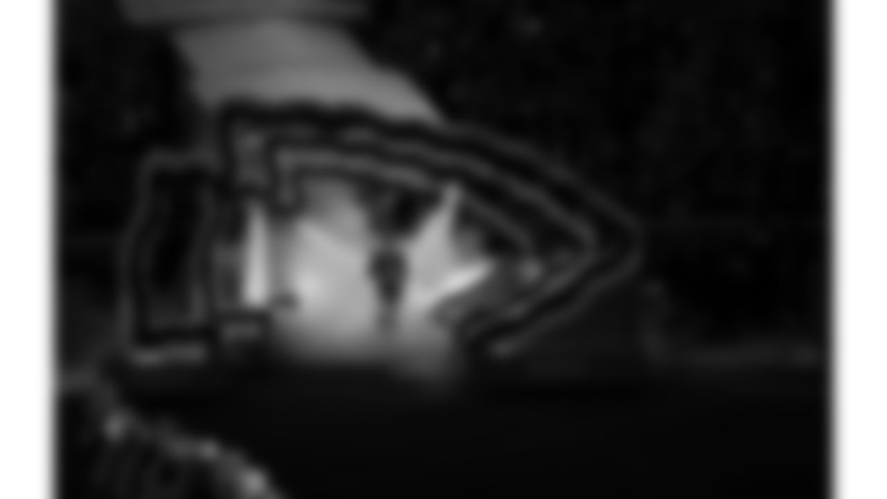 Kansas City Chiefs quarterback Patrick Mahomes (15) runs out during player introductions prior to a week 14 NFL football game against the Houston Texans, Sunday, December 7, 2025 in Kansas City, MO.