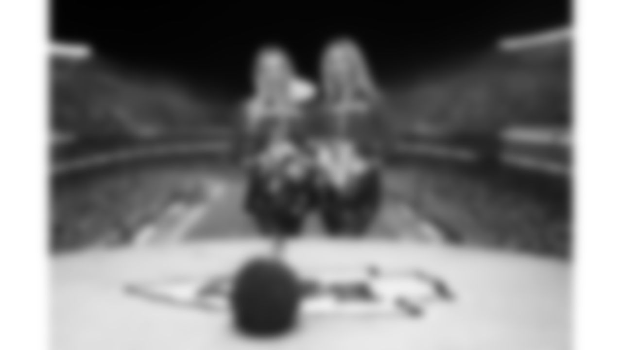 The Kansas City Chiefs Cheerleaders and Entertainment teams prior to a week 17 NFL Football game against the Denver Broncos on December 25, 2025 in Kansas City, MO.