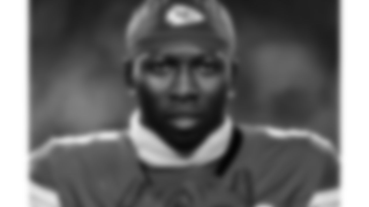 Kansas City Chiefs wide receiver Hollywood Brown (5) during the National Anthem prior to a week 8 NFL Football game against the Washington Commanders on Monday, October 27, 2025 in Kansas City, MO.