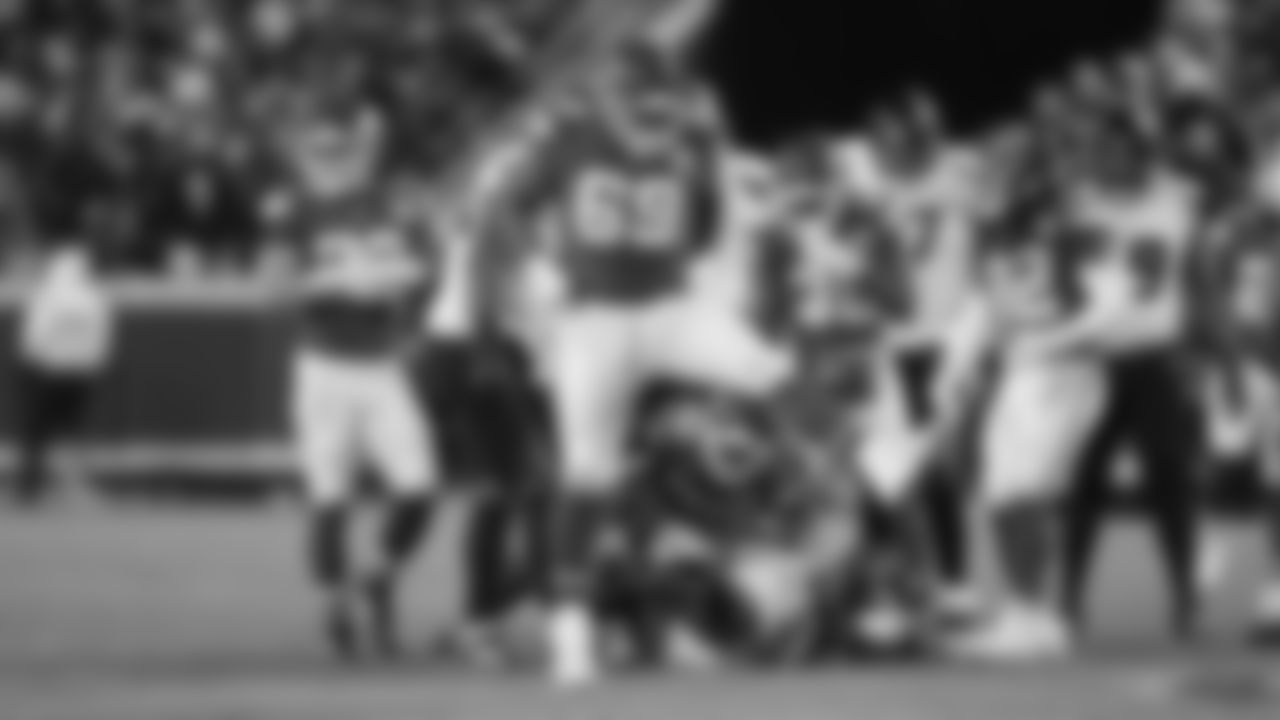 Kansas City Chiefs nose tackle Mike Pennel (69) celebrates during an NFL week 14 matchup against the Houston Texans, Sunday December 7, 2025.