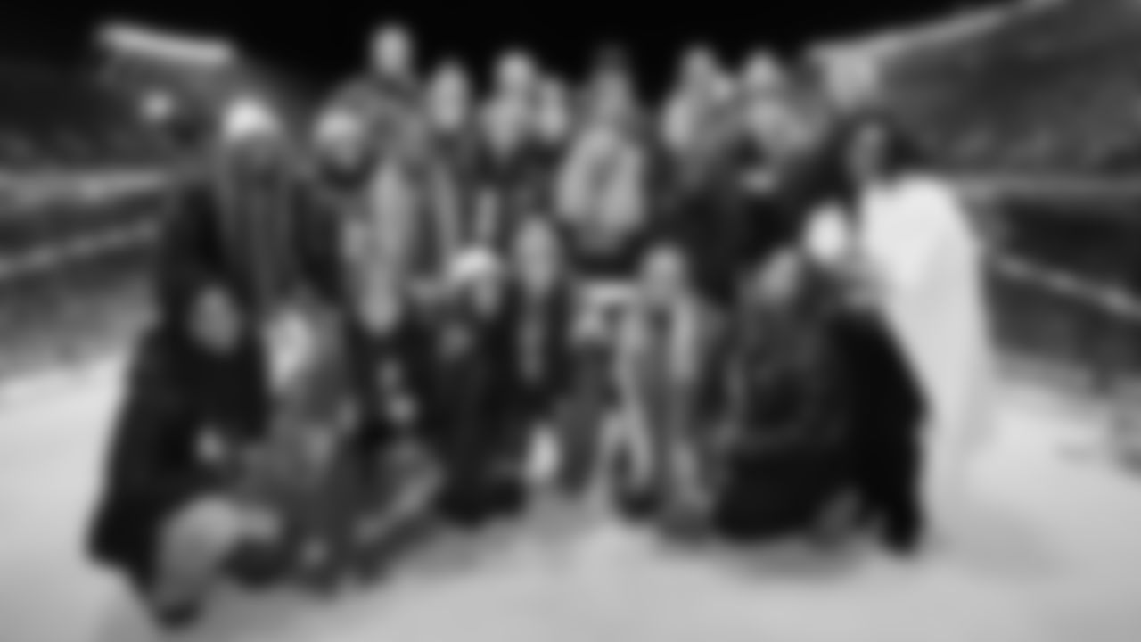 Chiefs Flag football team of the game Lee's Summit West High School during an NFL week 14 matchup against the Houston Texans, Sunday December 7, 2025.