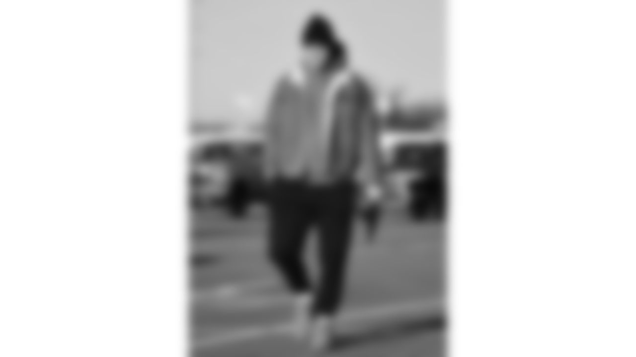 Kansas City Chiefs linebacker Cooper McDonald (59) arrives prior to an NFL week 15 matchup against the Los Angeles Chargers, Sunday December 14, 2025.