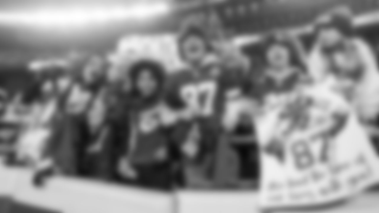 Kansas City Chiefs fans cheer from the stands prior to a week 17 NFL football game against the Denver Broncos, Thursday, December 25, 2025 in Kansas City, MO.