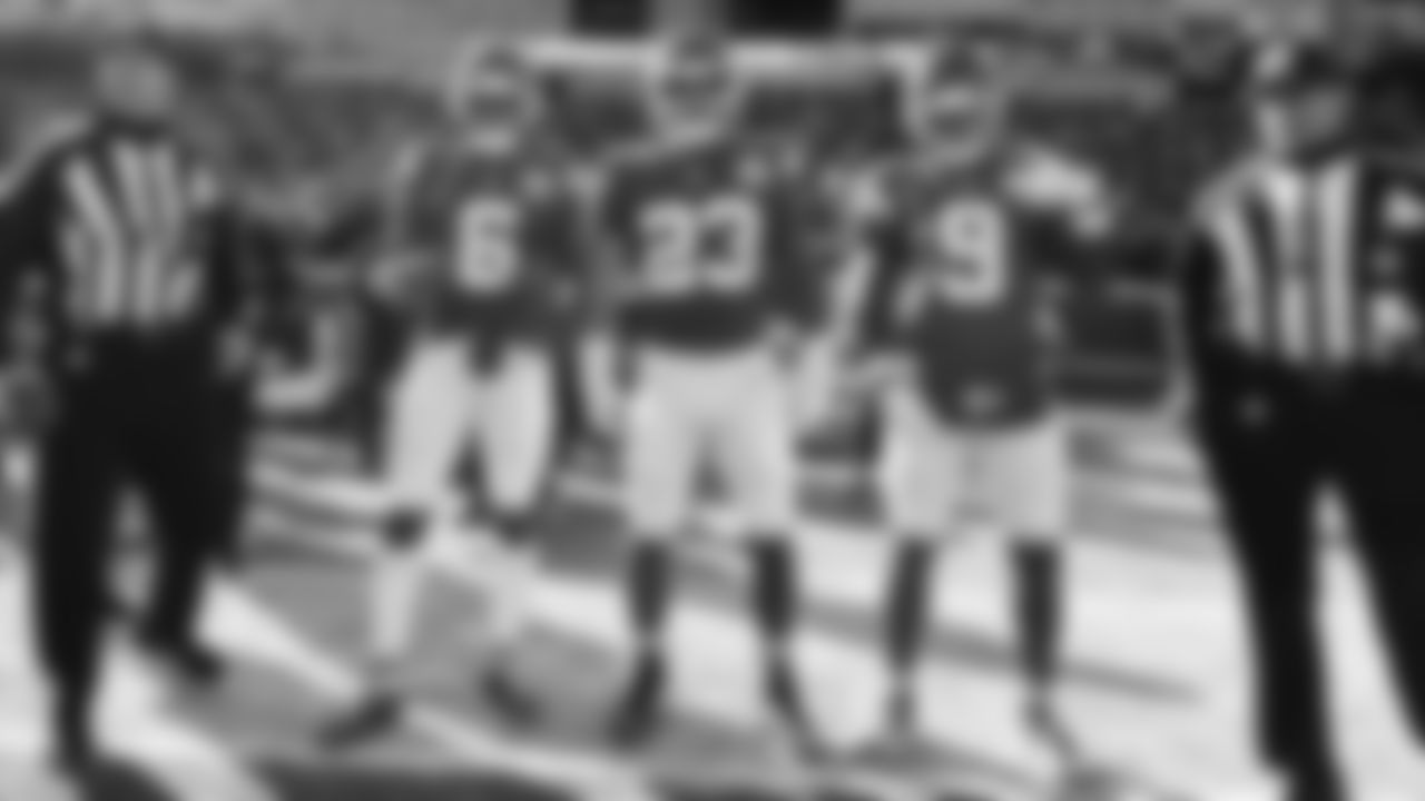 Team Captains - safety Bryan Cook (6), middle linebacker Drue Tranquill (23), and Kansas City Chiefs wide receiver JuJu Smith-Schuster (9) prior to an NFL week 15 matchup against the Los Angeles Chargers, Sunday December 14, 2025.