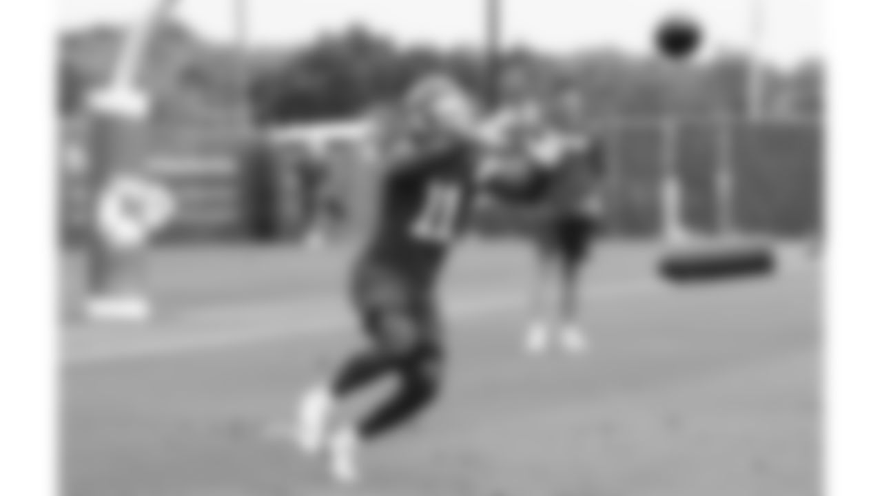 Kansas City Chiefs wide receiver Jalen Royals (11) practices during phase 3 of OTAs on Tuesday June 17, 2025 in Kansas City, MO.