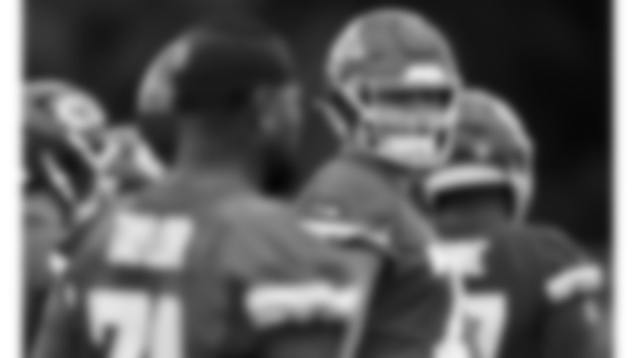 Kansas City Chiefs tackle Ethan Driskell (75) practices during phase 3 of OTAs on Thursday June 12, 2025 in Kansas City, MO.