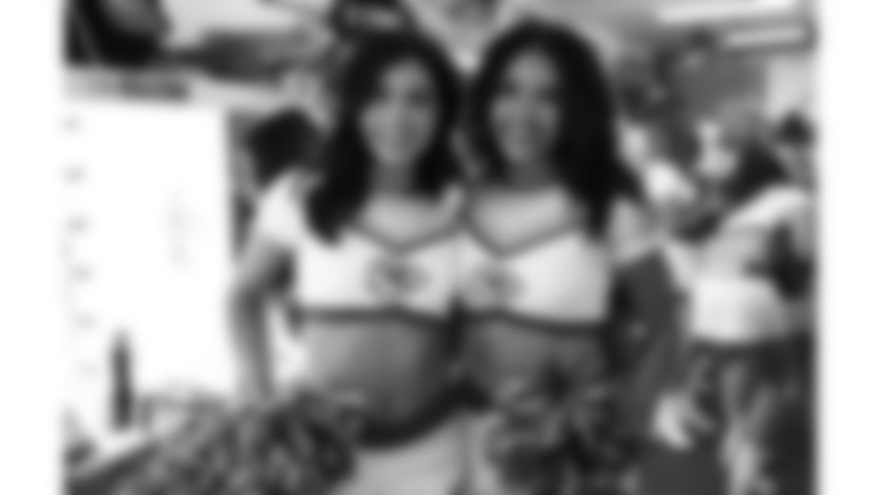 Kansas City Chiefs Cheerleaders prior to the week 6 NFL football game against the Detroit Lions, Sunday, October 12, 2025 in Kansas City, MO.