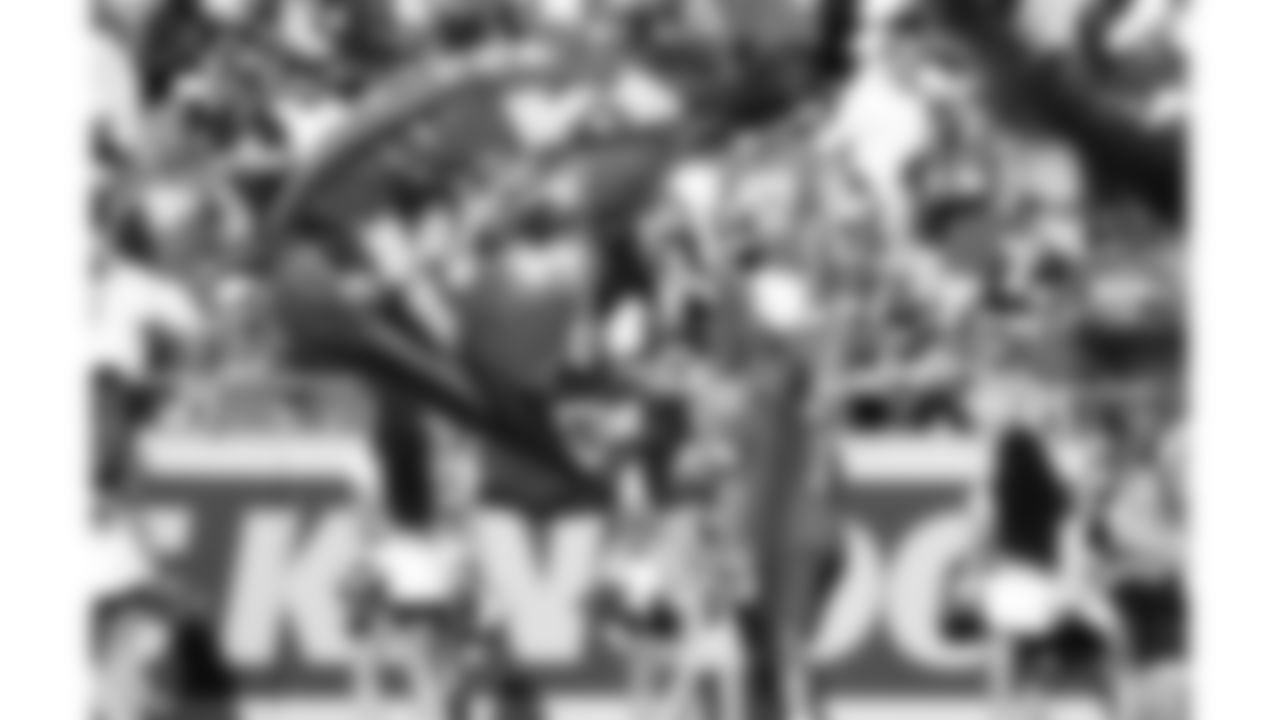 A flag runner during the week 4 NFL football game against the Baltimore Ravens, Sunday September 28, 2025 in Kansas City, MO.