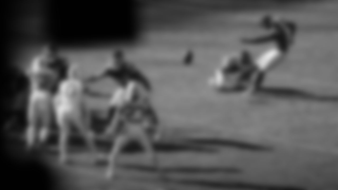 Kansas City Chiefs kicker Harrison Butker (7) kicks a field goal during a week 12 NFL Football game against the Indianapolis Colts on Sunday, November 23, 2025 in Kansas City, MO