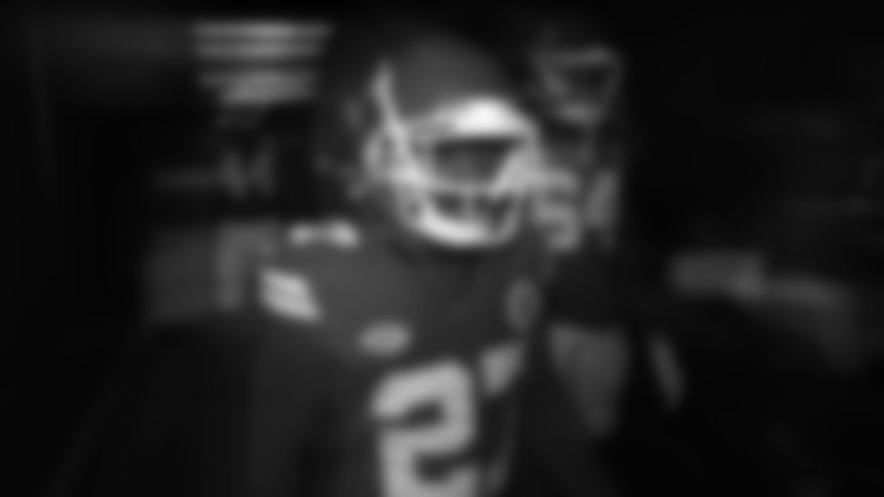 Kansas City Chiefs defensive back Chamarri Conner (27) prior to the week 11 NFL football game against the Philadelphia Eagles, November 20, 2023 in Kansas City.