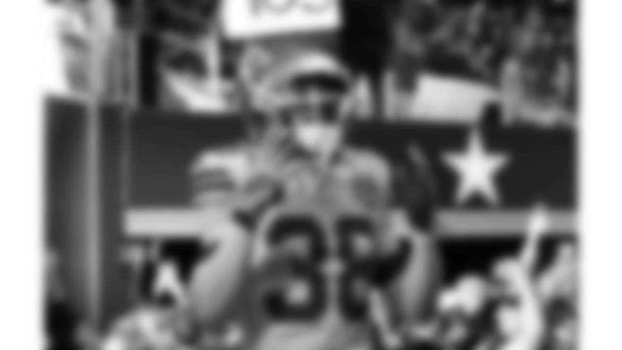 Kansas City Chiefs defensive back Kevin Knowles (38) prior to a week 13 NFL football game against the Dallas Cowboys on Thursday, November 27, 2025 in Arlington, TX.