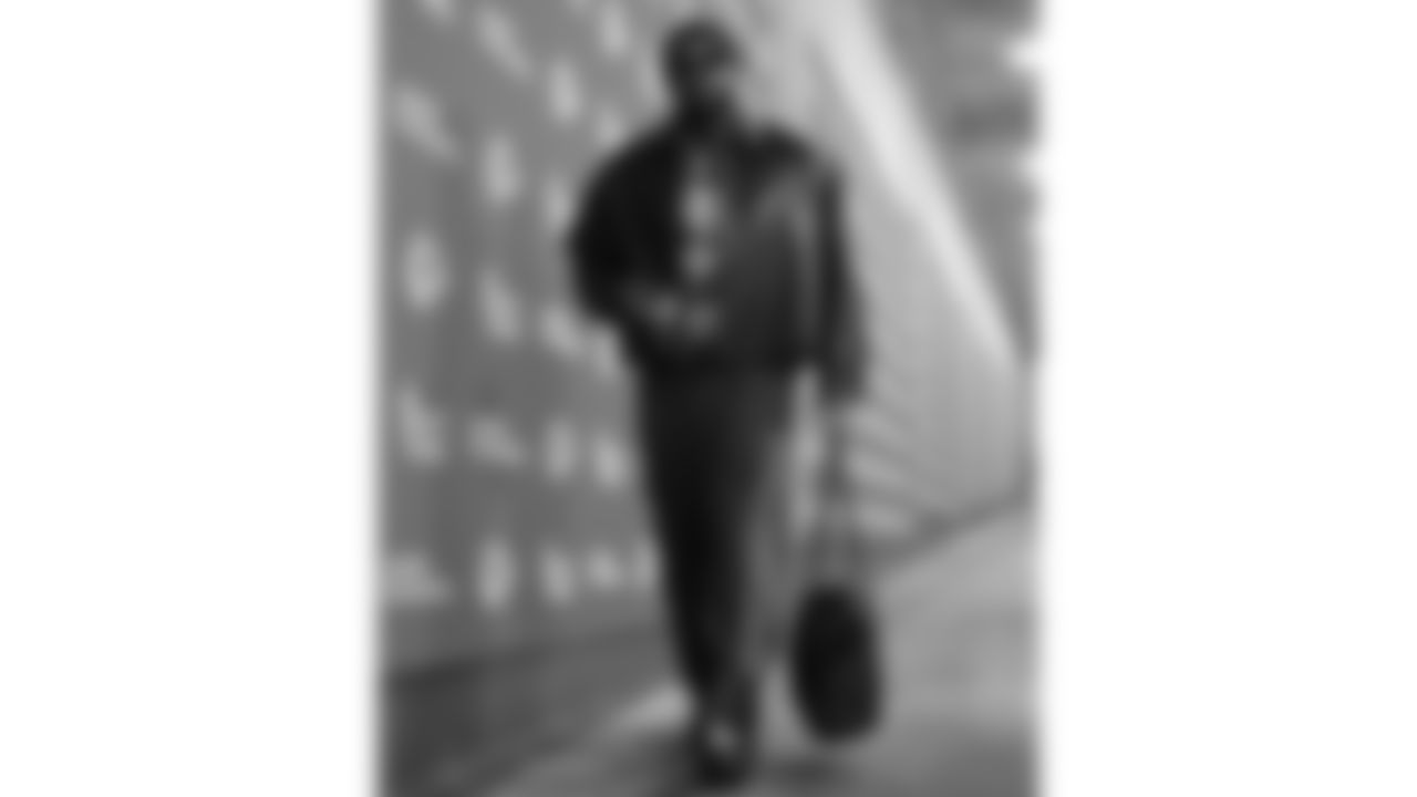 Kansas City Chiefs nose tackle Mike Pennel (69) arrives prior to an NFL week 17 matchup against the Denver Broncos, Thursday, December 25, 2025.