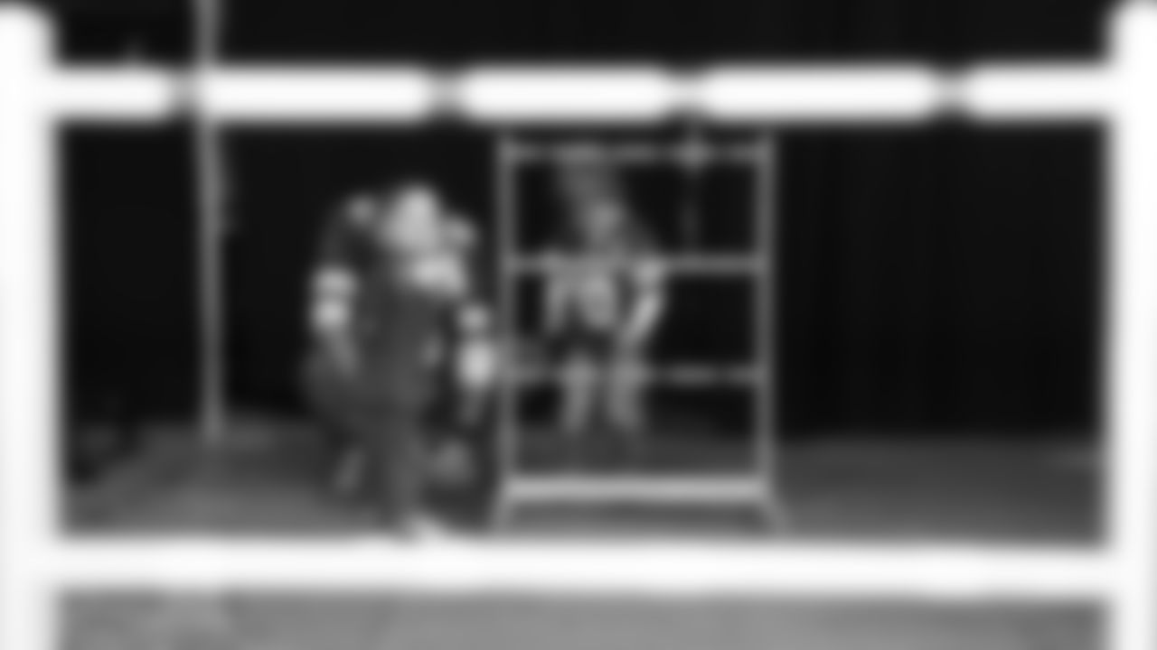 Kansas City Chiefs representatives and the Little Caesars Love Kitchen provide pizza for local U.S. service members and their families at Life.Church Faith & Family Chapel on Tuesday, September 23, 2025 in Kansas City, MO.