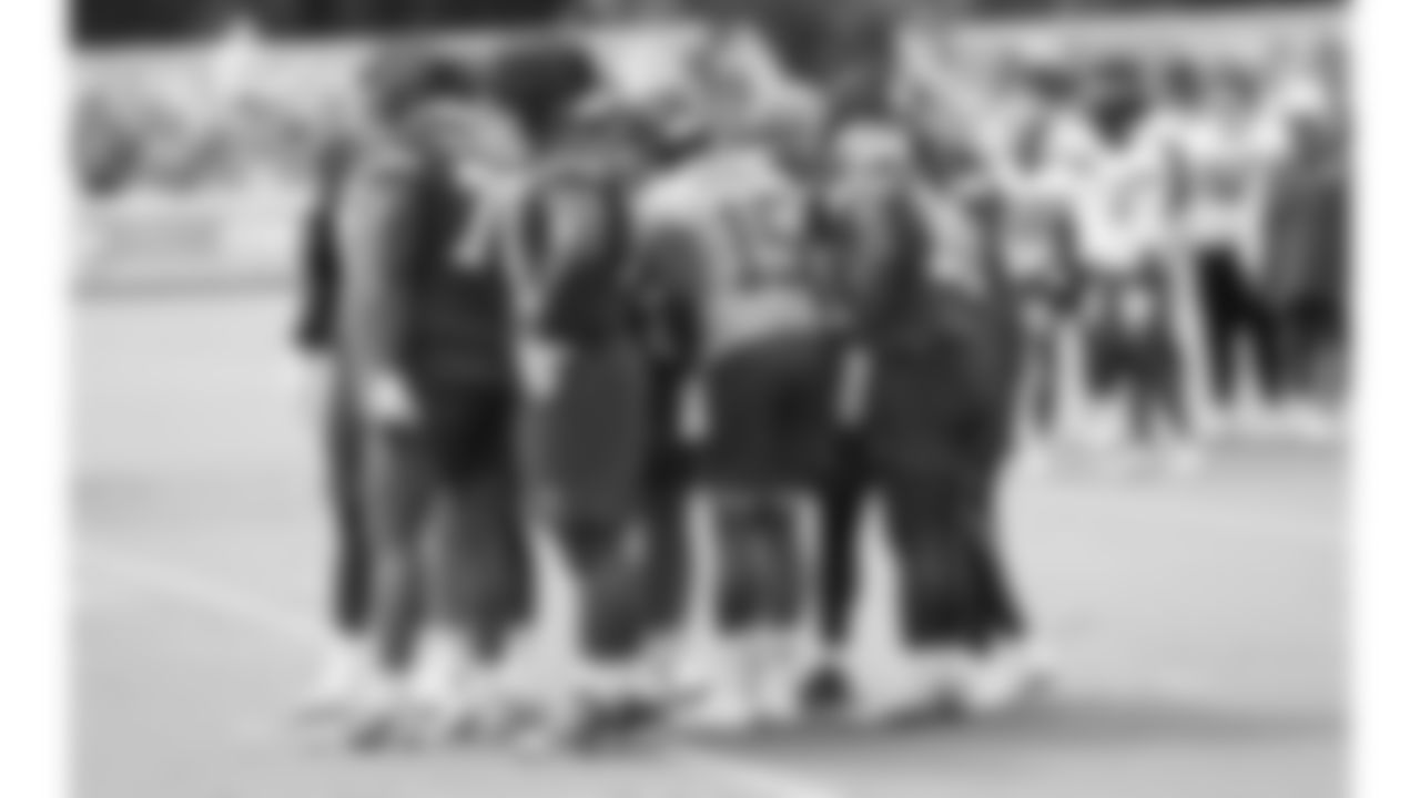 Team huddle during training camp on day 1 of practice, Tuesday July 22, 2025