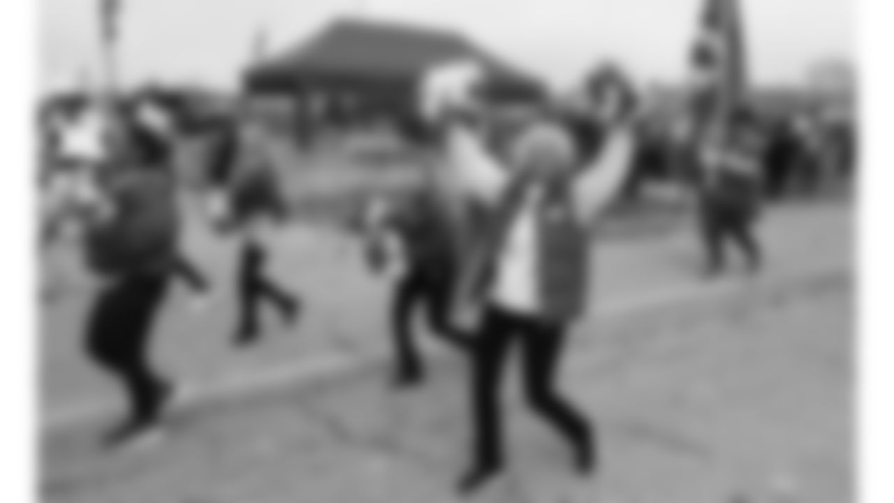 Kansas City Chiefs Alumni Cheerleaders in the pregame parade prior to a week 12 NFL Football game against the Indianapolis Colts on Sunday, November 23, 2025 in Kansas City, MO.