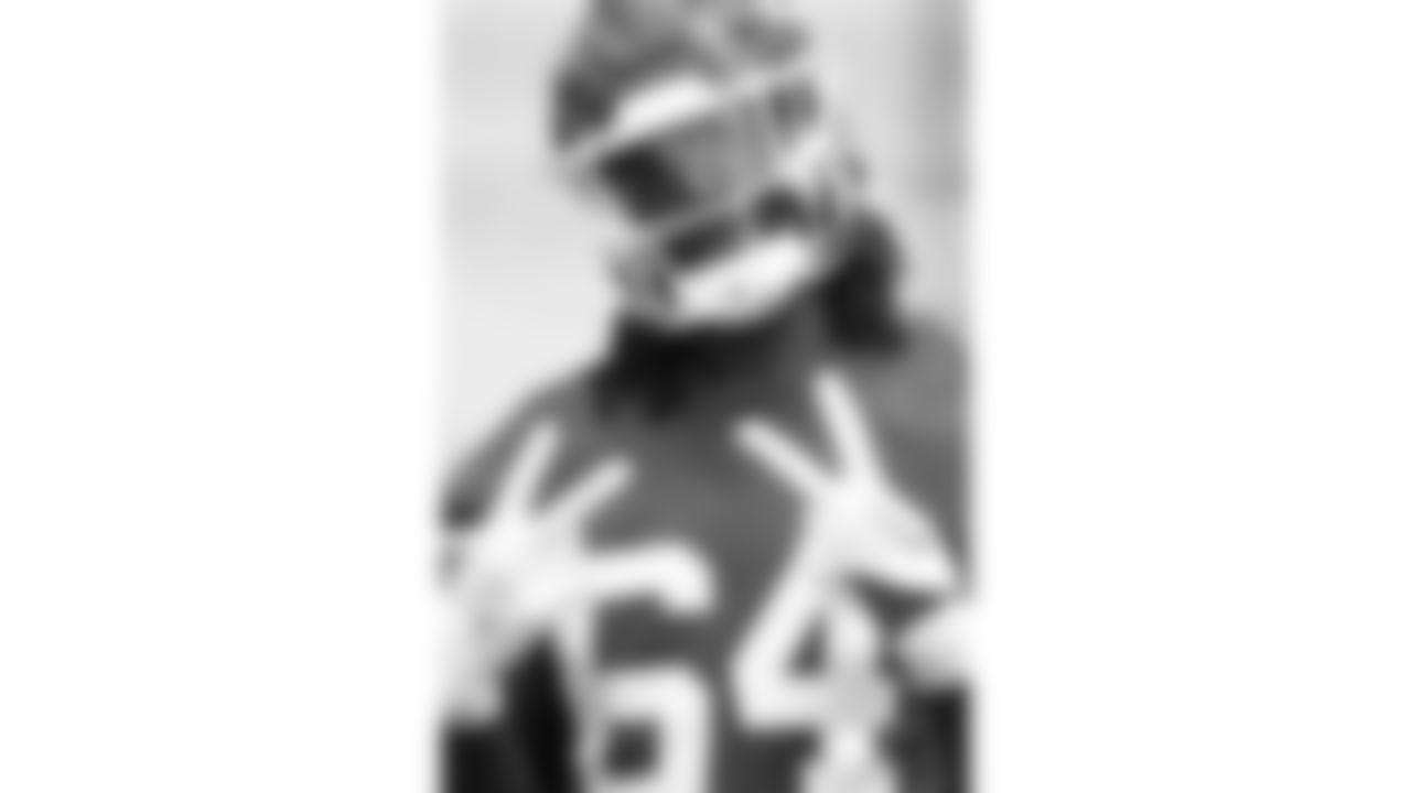 Kansas City Chiefs offensive tackle Wanya Morris (64) at practice during Phase 3 of OTAs on Tuesday, June 4, 2024 in Kansas City, MO.