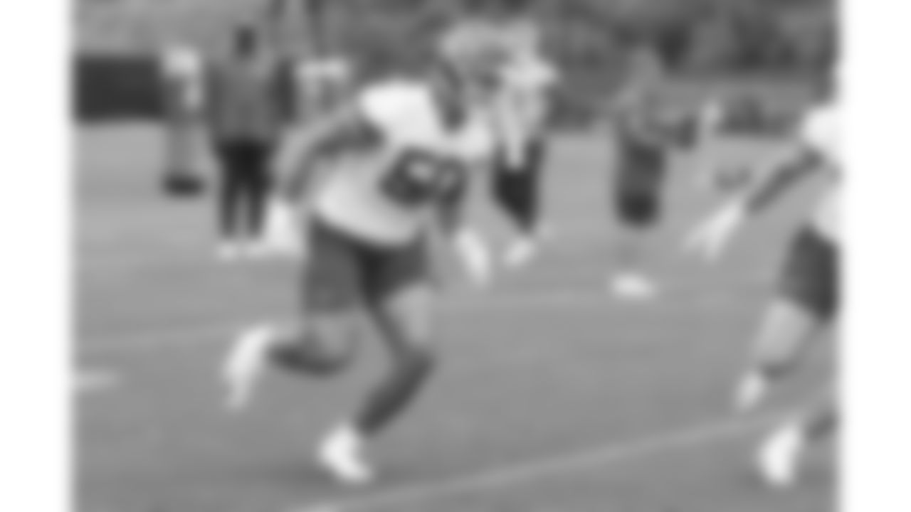 Kansas City Chiefs linebacker Brandon George (50) practices during phase 3 of OTAs on Thursday June 12, 2025 in Kansas City, MO.