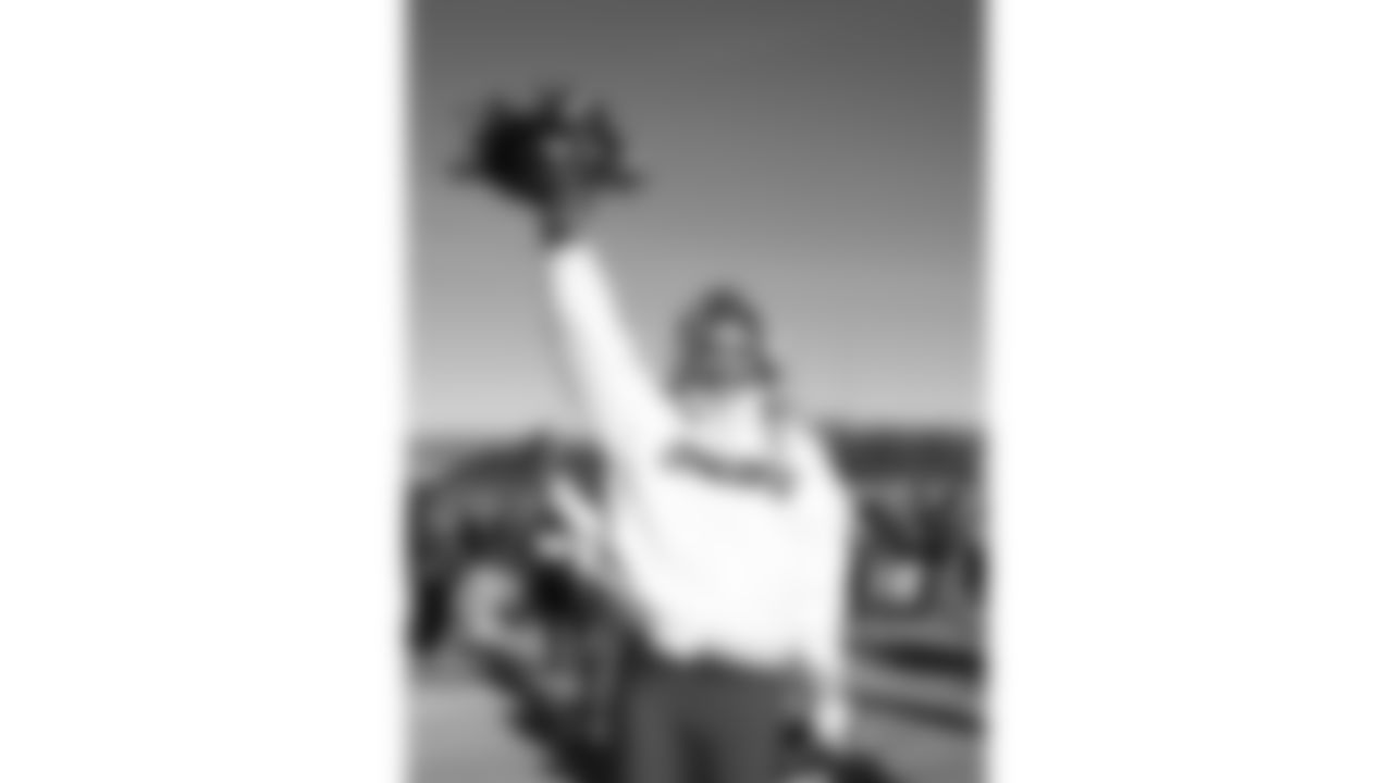 Kansas City Chiefs Cheerleaders prior to a week 15 NFL Football game against the Los Angeles Chargers on Sunday, December 14, 2025 in Kansas City, MO.